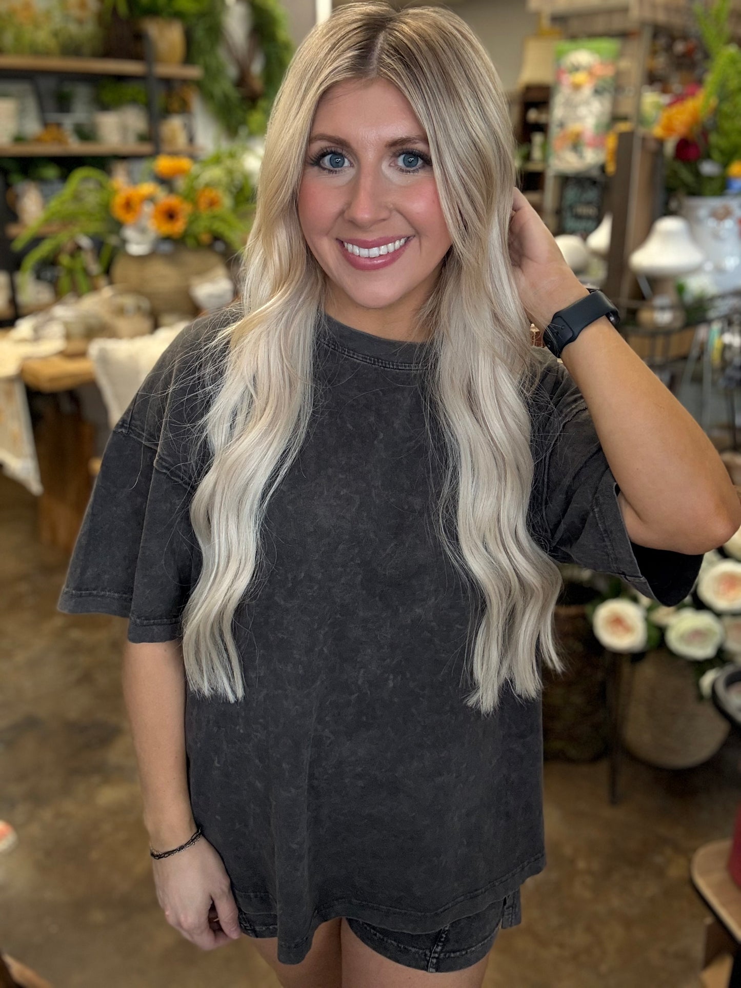 Black Oversized Tee