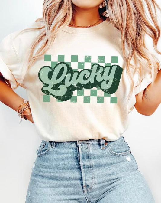 Checkered Lucky Tee