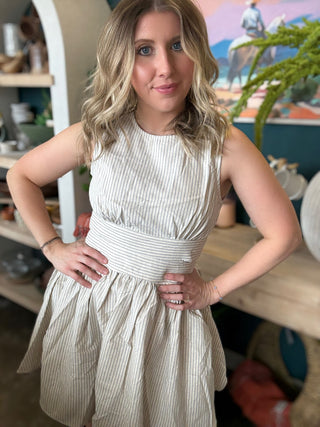 Seaside Breeze Open Back Mini Dress