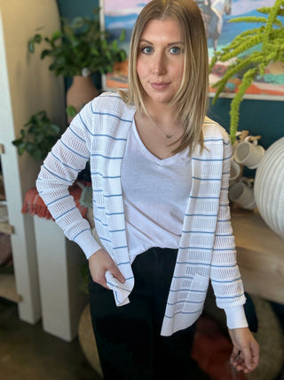 Coastal Stripe Cardigan