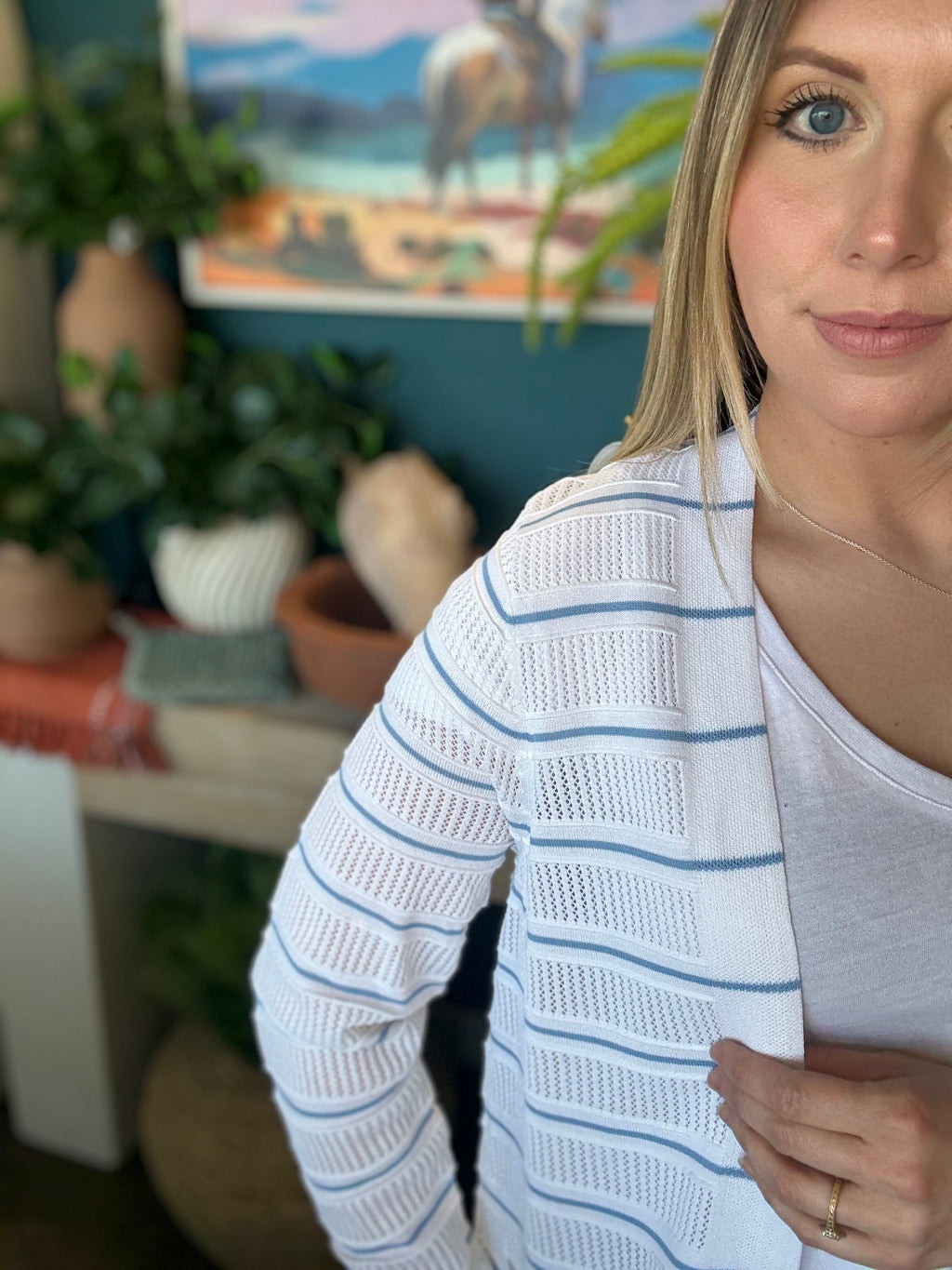 Seaside Stripe Cardigan