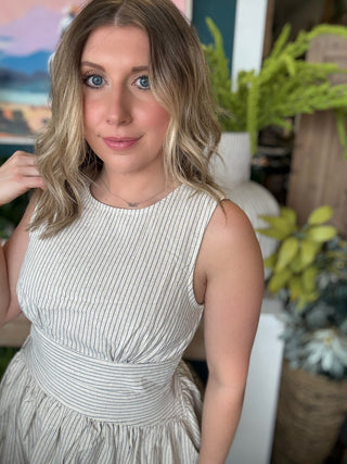 Seaside Breeze Open Back Mini Dress