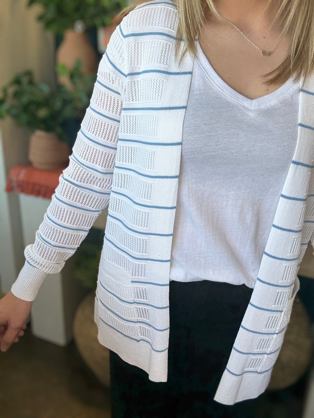 Seaside Stripe Cardigan