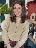 Mineral Washed Sunday Stroll Cardigan — Oatmeal