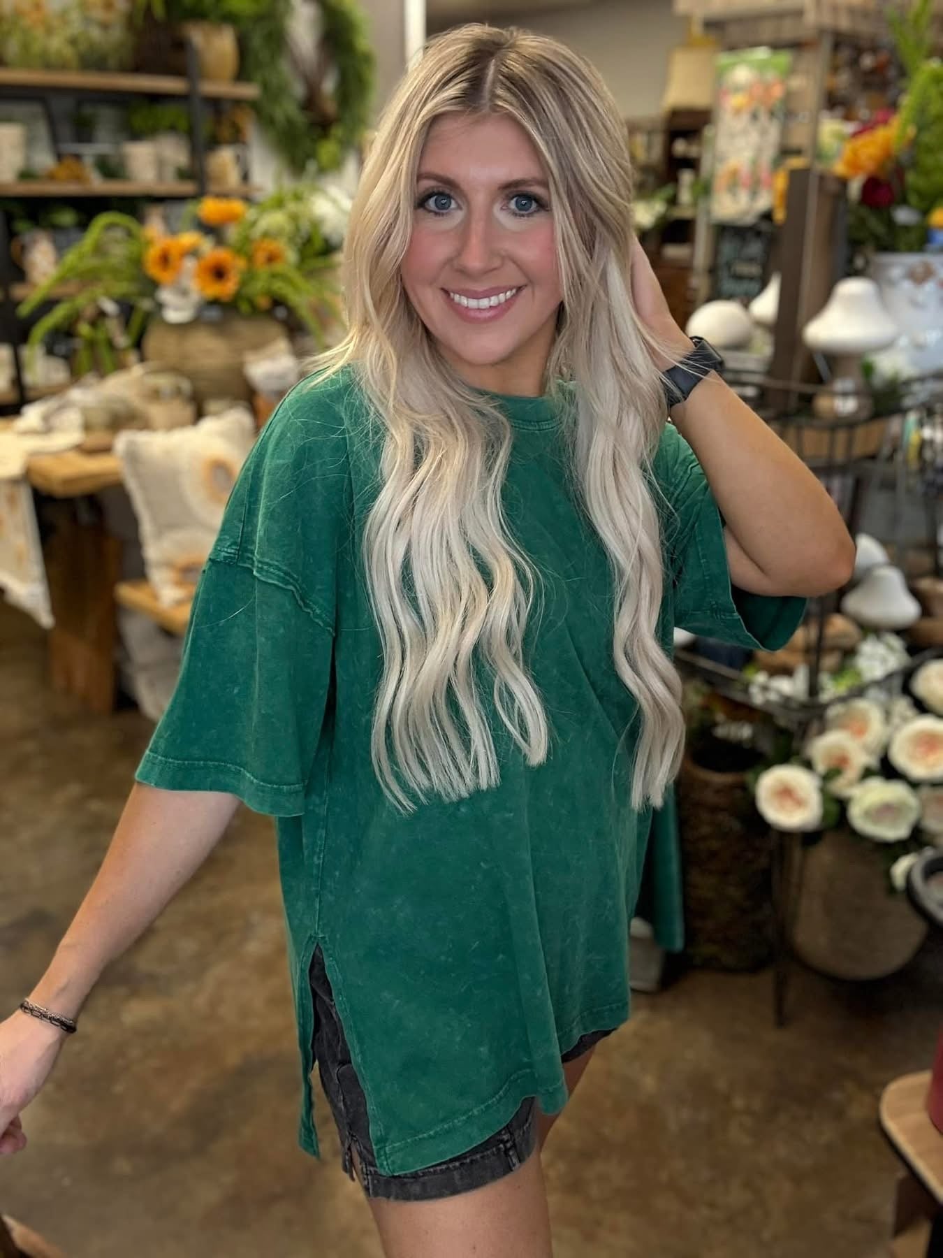 Kelly Green Top
