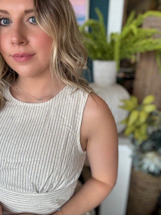 Seaside Breeze Open Back Mini Dress