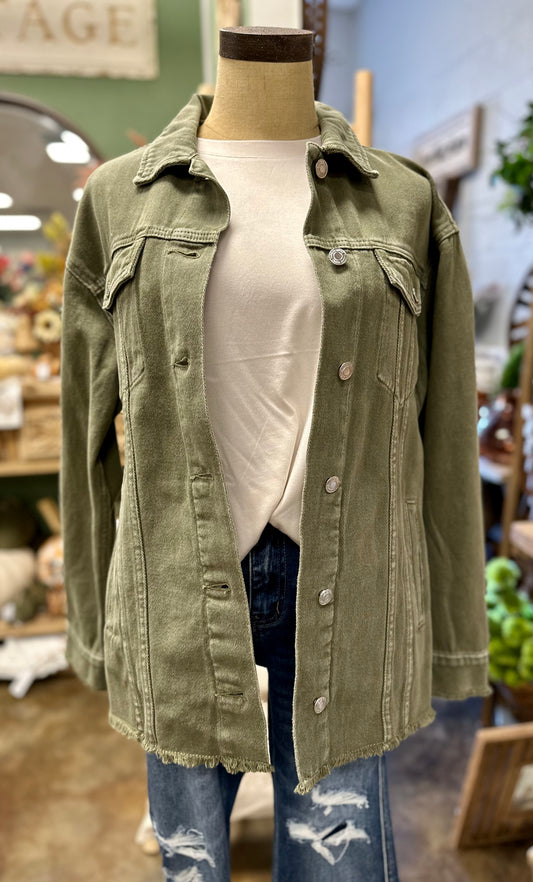 Opal Jacket - Moss Green