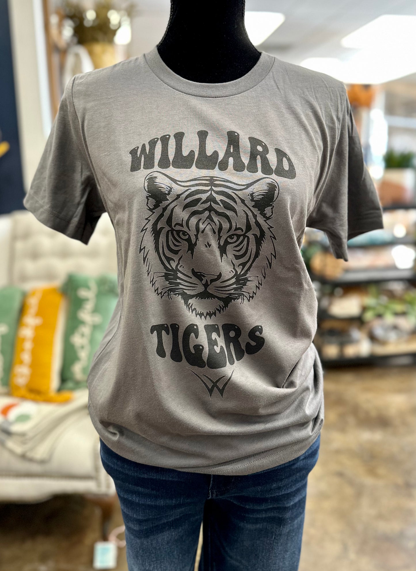 Willard Tigers Tee - Gray