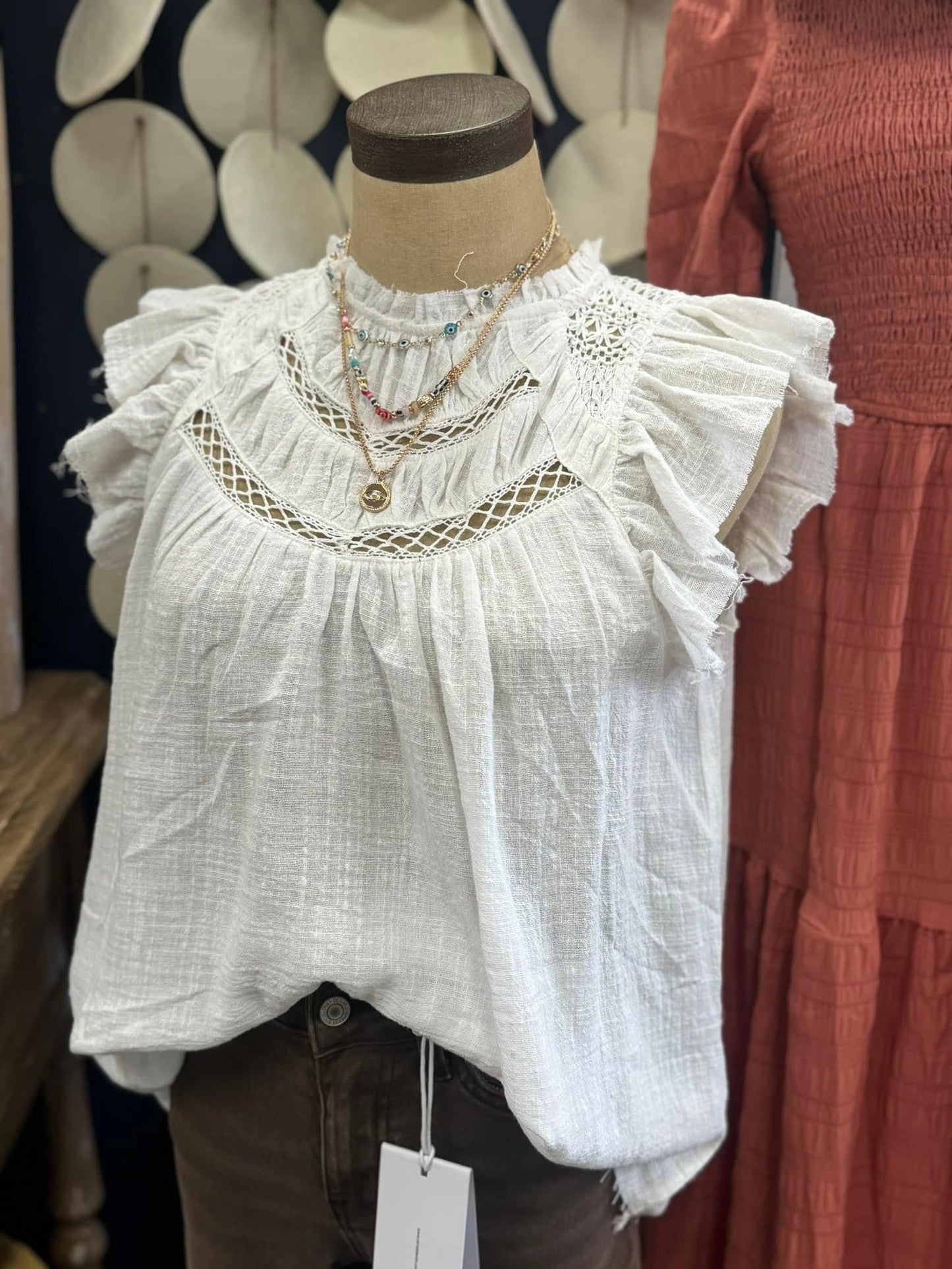Lace Mixed Top