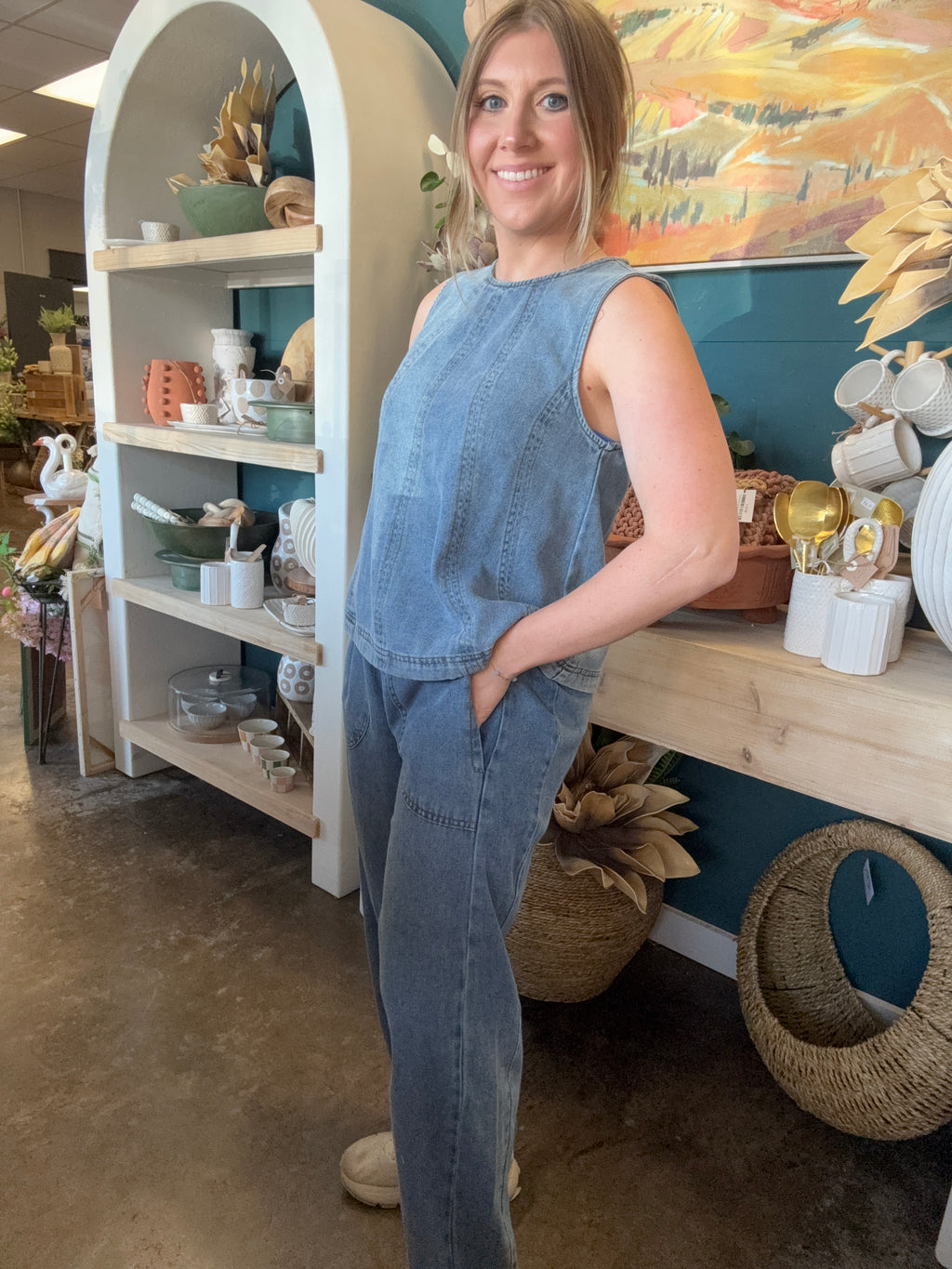 Blue Ridge Denim Top