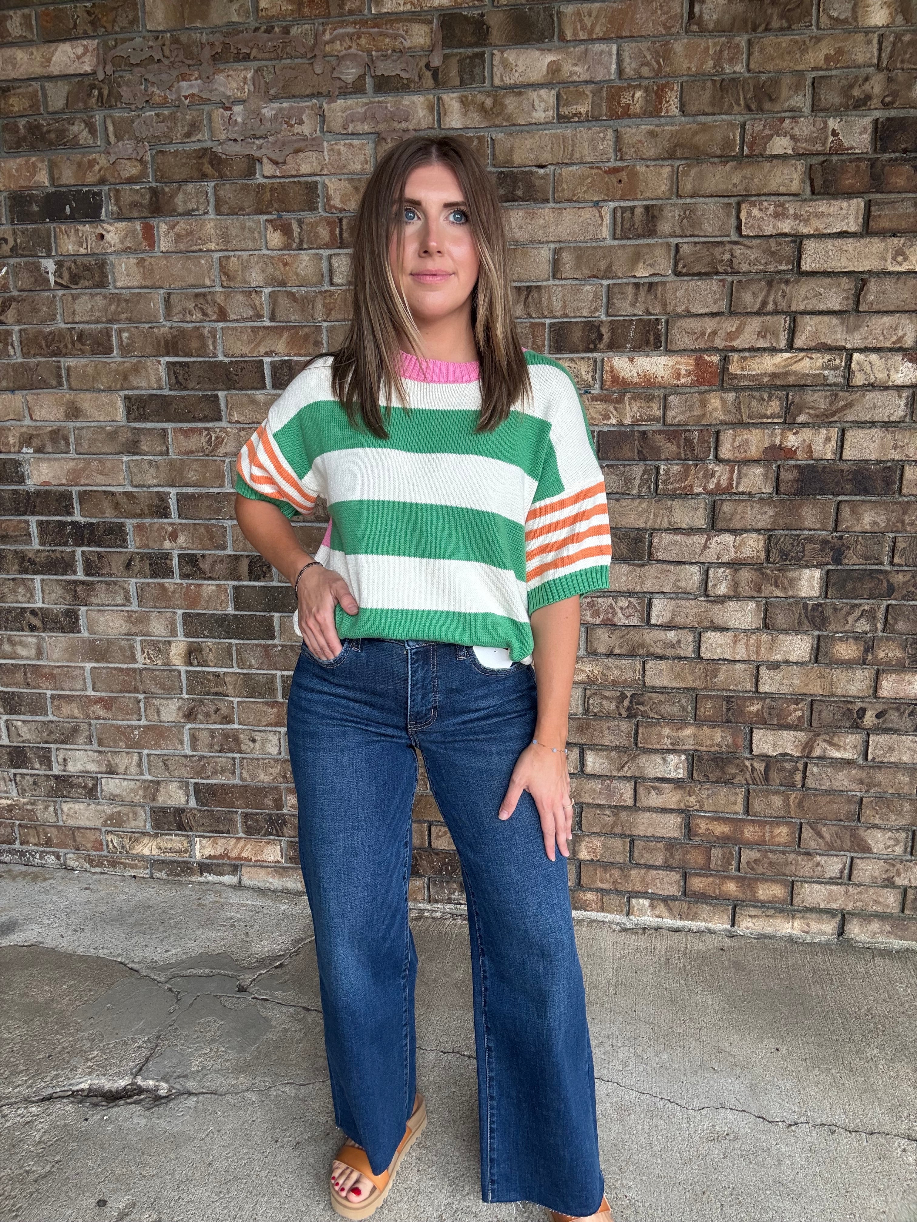 Palm Springs Striped Sweater